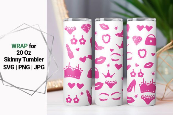 20oz Tumbler Barbiecore Wrap: Embroidery Design Review