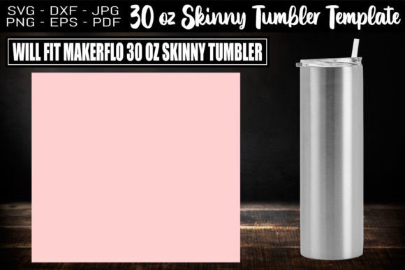 30oz Skinny Tumbler Template: Graphics & Print Templates Review