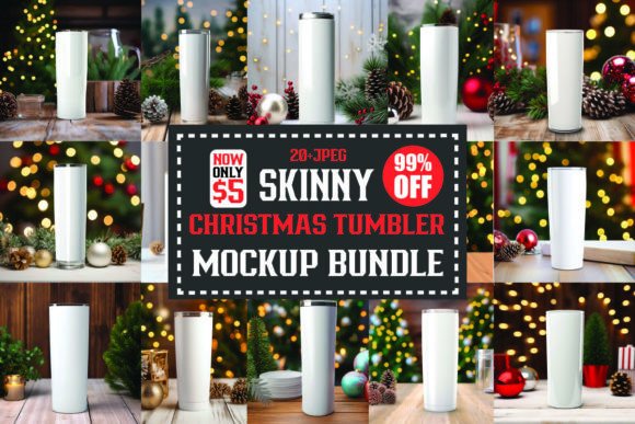 A Designer’s Honest Review of the Christmas Skinny Tumbler Mockups Bundle