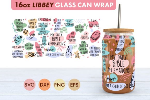 Bible Affirmations SVG Graphics for Crafts