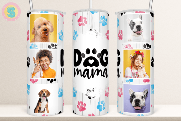 Dog Paws Photo Frame Graphics for Crafts