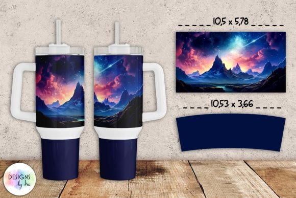 Fantasy Sky Milky Way Tumbler Wrap Graphics Review