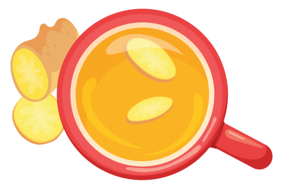 Ginger Tea Icon: Graphics for Local Branding