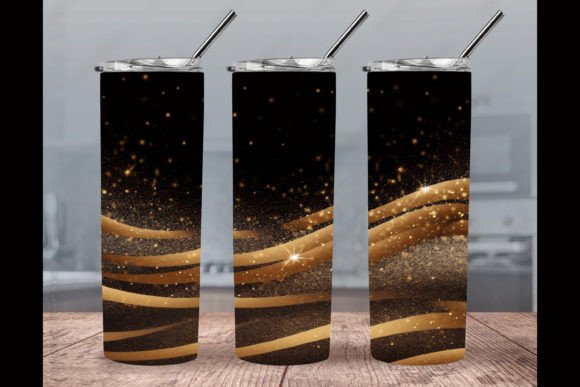 Gold Black Glitter Tumbler Wrap: A Graphics & Crafts Review