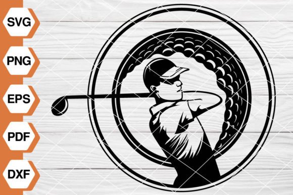 Golfing Scene SVG EP-150: Versatile Graphics & Illustrations for Local Brands