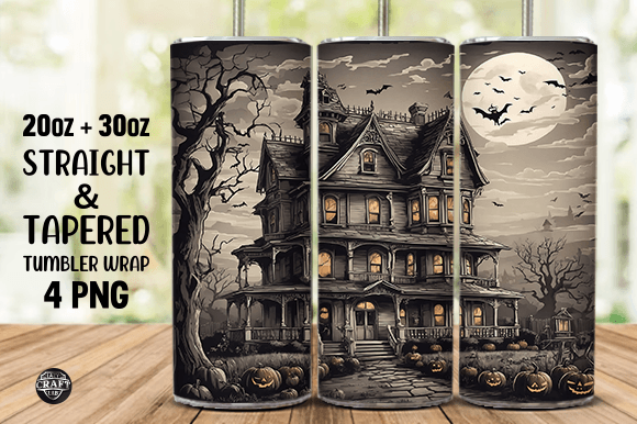 Halloween 20oz Tumbler Wrap PNG Graphics Review