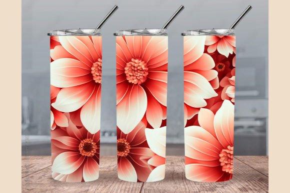 Red and White Flower Tumbler Wrap: Graphics & Crafts Review