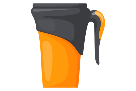 Thermo Mug Cartoon Icon: Crafting Graphics & Illustrations