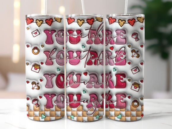 Valentines Day Inflated Tumbler Wrap Graphics