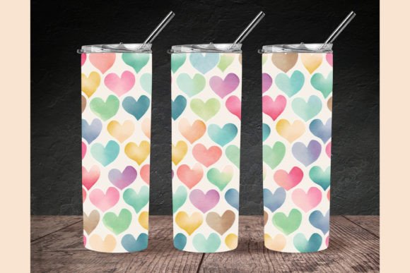 Watercolor Heart Tumbler Wrap: Crafts & Graphics Review