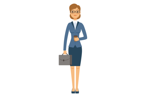 Working Woman Character: Professional Graphics & Illustrations